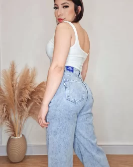 Calça Wide Leg Jeans Gioh