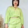 Blusa cropped Georgia em Viscose
